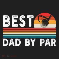Best Dad By Par Golf Funny Golf Golfing FatherS Day Golfer Great Gift Golf Towel thumb 3