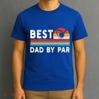 Best Dad By Par Golf Funny Golf Golfing FatherS Day Golfer Great Gift T-Shirt thumb 3