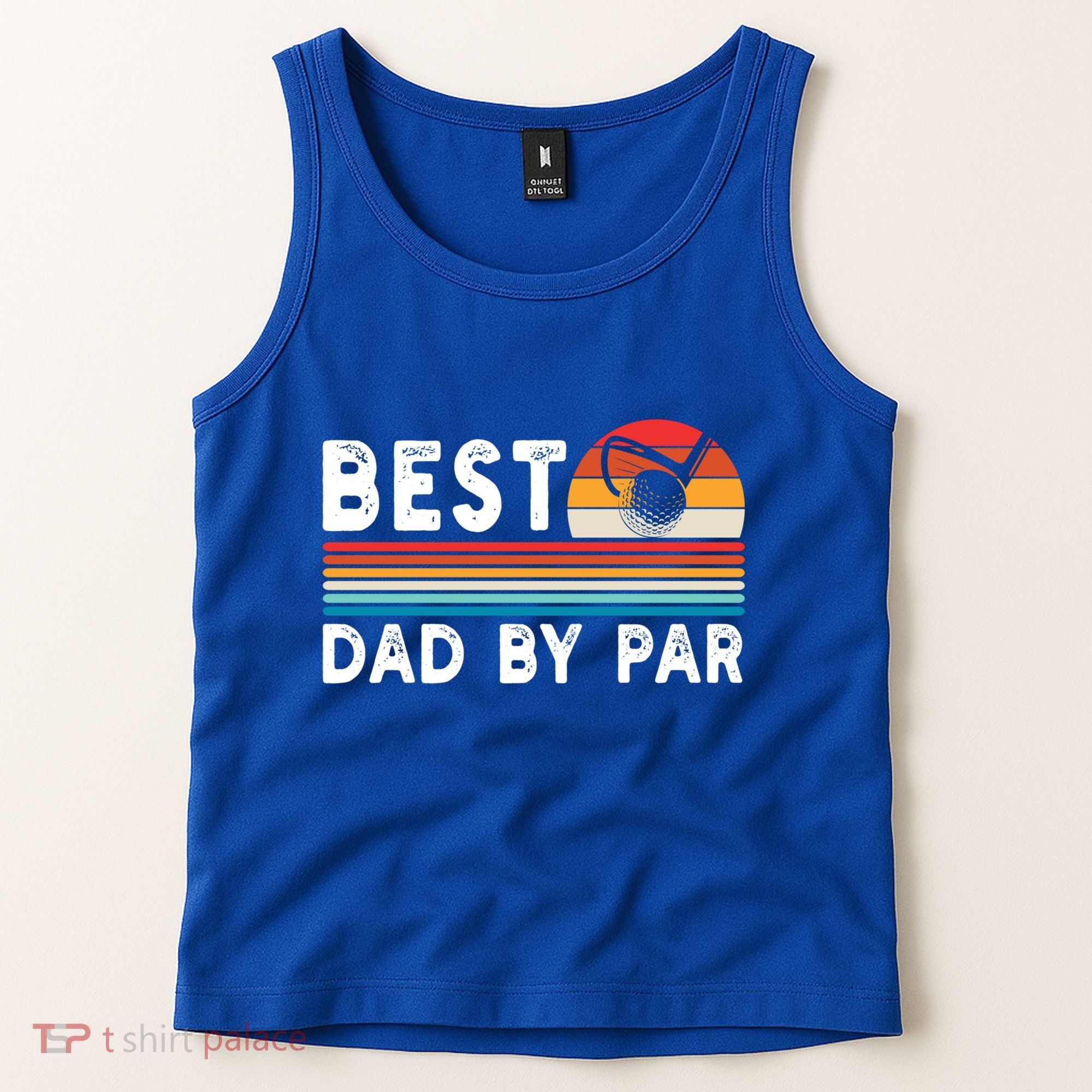 Best Dad By Par Golf Funny Golf Golfing FatherS Day Golfer Great Gift Tank Top