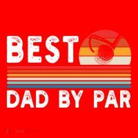 Best Dad By Par Golf Funny Golf Golfing FatherS Day Golfer Great Gift Santa Hat thumb 1