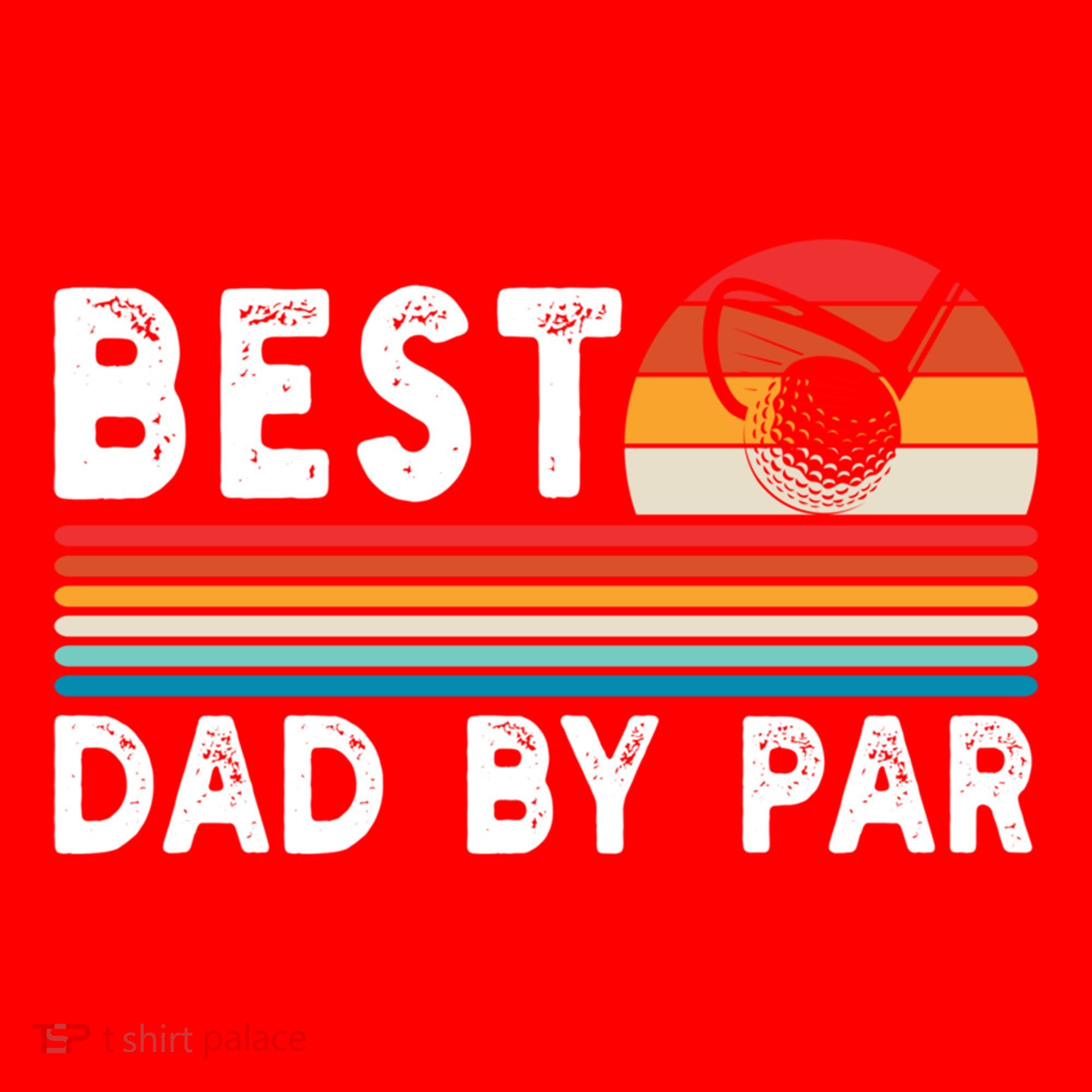 Best Dad By Par Golf Funny Golf Golfing FatherS Day Golfer Great Gift Santa Hat