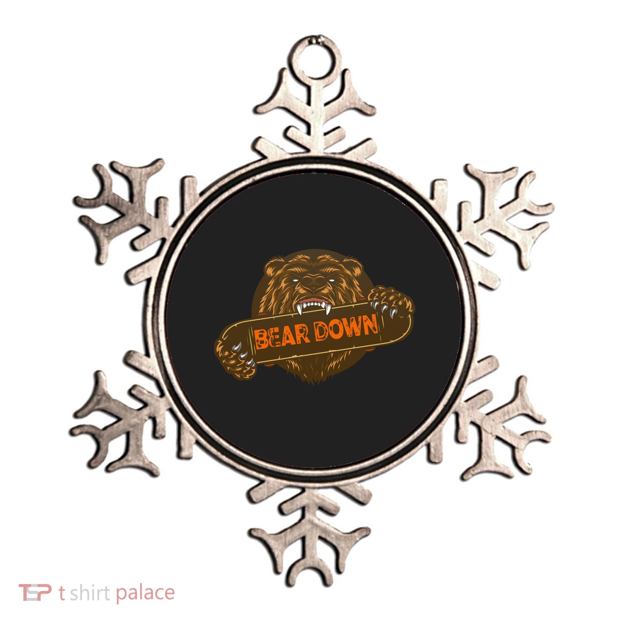 Bear Down Brown Bear Ornament