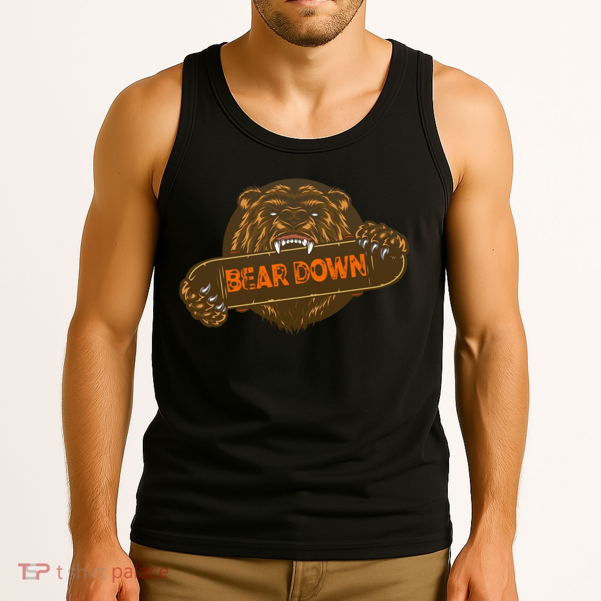 Bear Down Brown Bear Tank Top