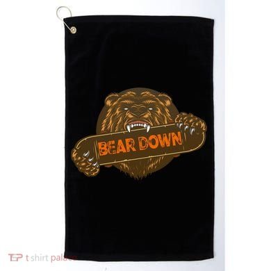 Bear Down Brown Bear Golf Towel