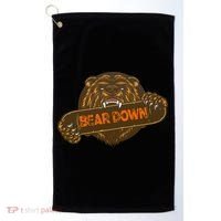 Bear Down Brown Bear Golf Towel thumb 0