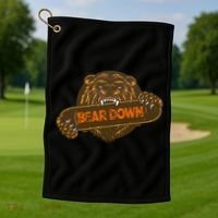 Bear Down Brown Bear Golf Towel thumb 1
