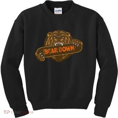 Bear Down Brown Bear Kids Sweatshirt