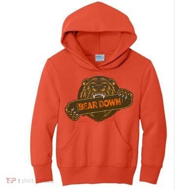 Bear Down Brown Bear Kids Hoodie