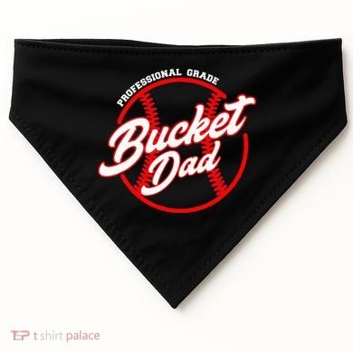 Bucket Dad Baseball Softball Pitcher Catcher USA-Made Doggie Bandana