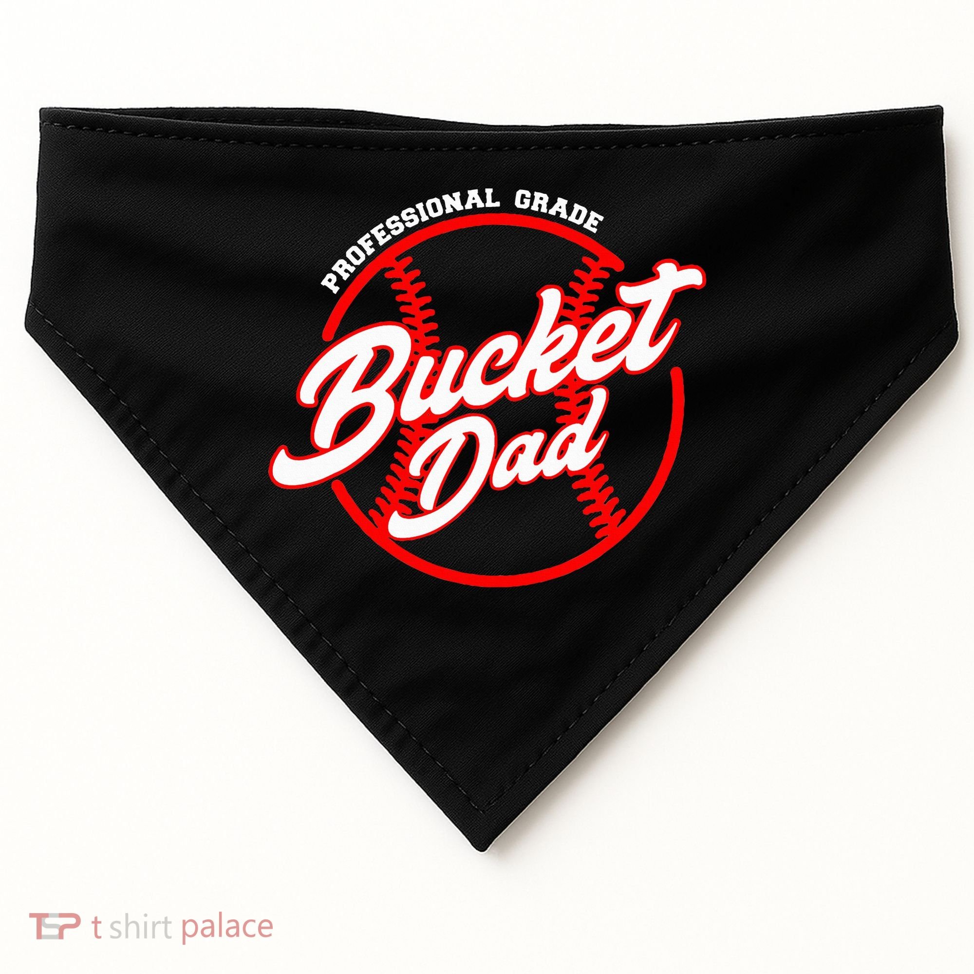 Bucket Dad Baseball Softball Pitcher Catcher USA-Made Doggie Bandana