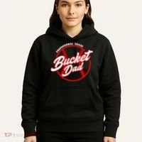 Bucket Dad Baseball Softball Pitcher Catcher Hoodie thumb 5