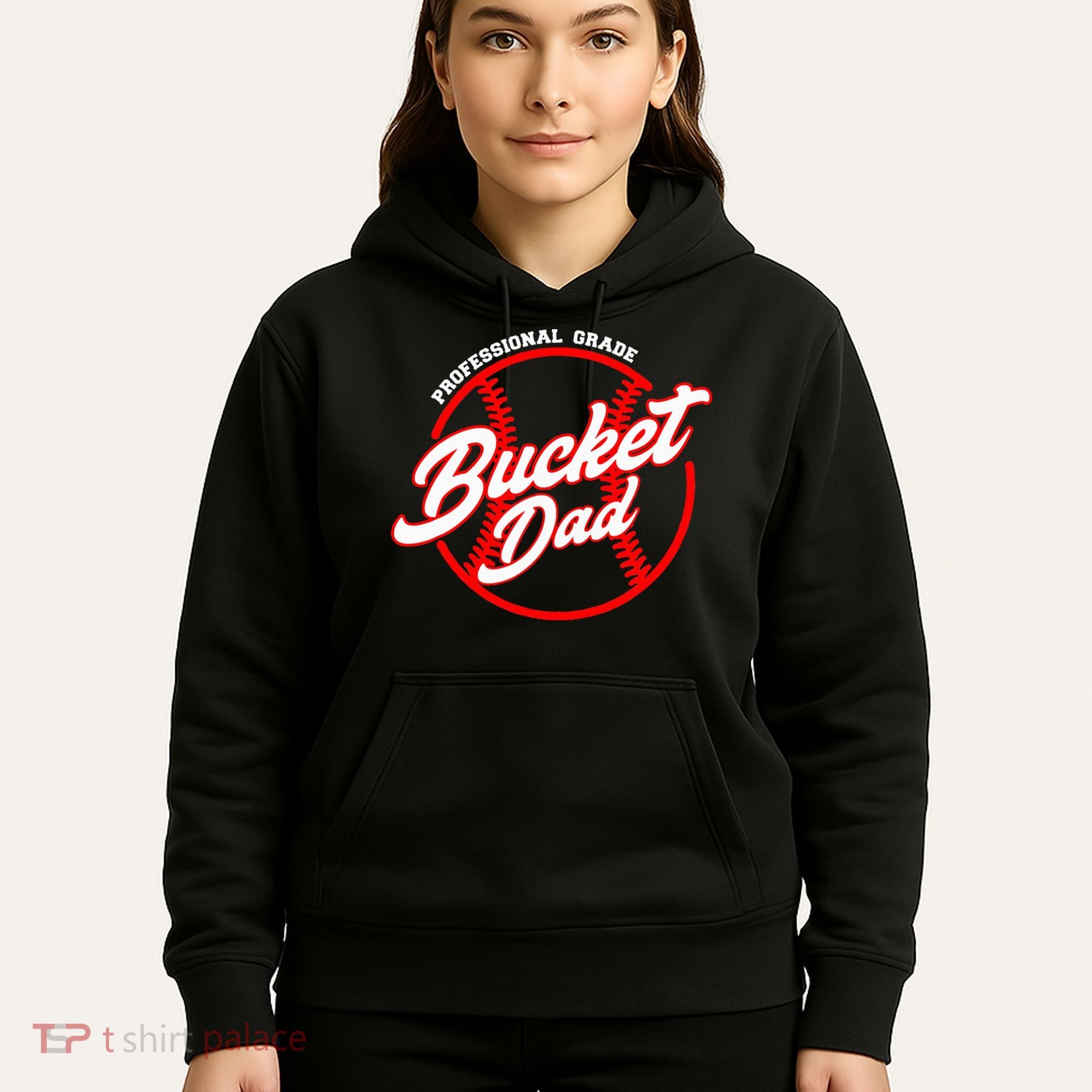 Bucket Dad Baseball Softball Pitcher Catcher Hoodie