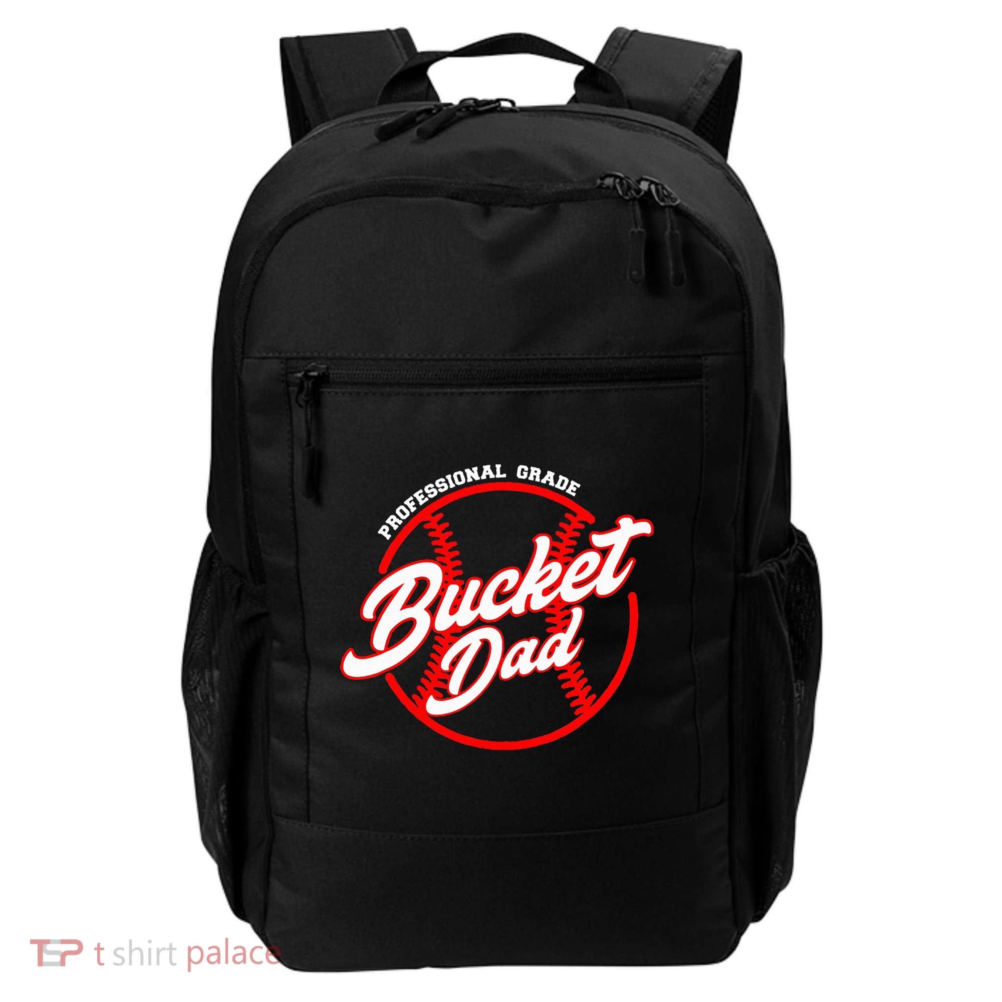 Bucket Dad Baseball Softball Pitcher Catcher Backpack
