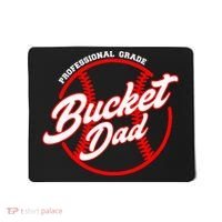 Bucket Dad Baseball Softball Pitcher Catcher Mousepad thumb 0