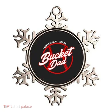 Bucket Dad Baseball Softball Pitcher Catcher Ornament