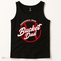 Bucket Dad Baseball Softball Pitcher Catcher Tank Top thumb 2