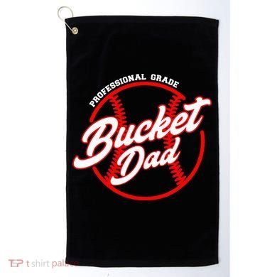 Bucket Dad Baseball Softball Pitcher Catcher Golf Towel