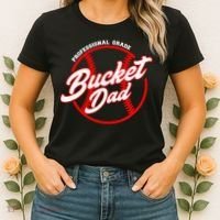 Bucket Dad Baseball Softball Pitcher Catcher Women's T-Shirt thumb 2