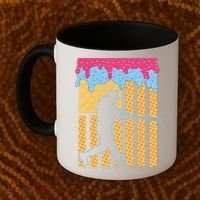 Baseball Drip Bat B.oys Ice Cream American Flag 4th Of July Coffee Mug thumb 2