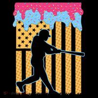 Baseball Drip Bat B.oys Ice Cream American Flag 4th Of July Coffee Mug thumb 5