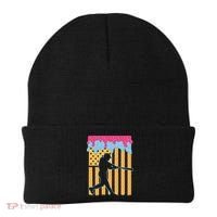 Baseball Drip Bat B.oys Ice Cream American Flag 4th Of July Beanie thumb 0