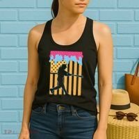 Baseball Drip Bat B.oys Ice Cream American Flag 4th Of July Women's Tank Top thumb 2