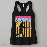 Baseball Drip Bat B.oys Ice Cream American Flag 4th Of July Women's Tank Top thumb 3