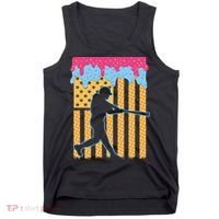 Baseball Drip Bat B.oys Ice Cream American Flag 4th Of July Tank Top thumb 0