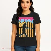 Baseball Drip Bat B.oys Ice Cream American Flag 4th Of July Women's T-Shirt thumb 4