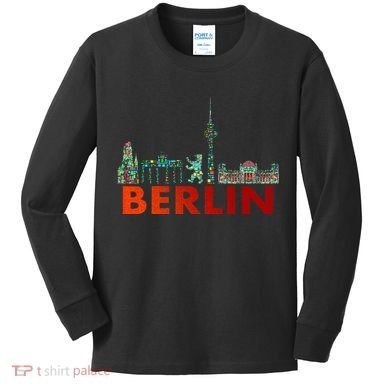 Berlin Design Berlin Bear I Love Berlin Kids Long Sleeve Shirt