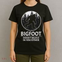 Bigfoot Doesn't Believe In You Either Sasquatch T-Shirt thumb 4