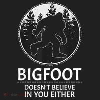Bigfoot Doesn't Believe In You Either Sasquatch Beanie thumb 2