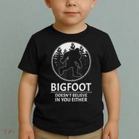 Bigfoot Doesn't Believe In You Either Sasquatch Toddler T-Shirt thumb 2