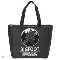 Bigfoot Doesn't Believe In You Either Sasquatch Tote Bag thumb 0