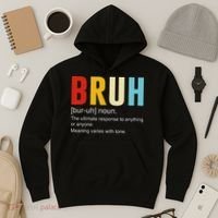 Bruh Definition Bruh Noun Hoodie thumb 3
