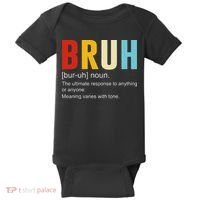 Bruh Definition Bruh Noun Baby Bodysuit thumb 0
