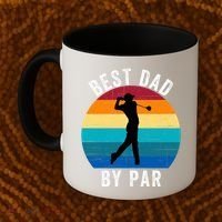 Best Dad By Par For Golf Dad Funny Father’S Day Dad Jokes Golfer Dad Funny Dad Coffee Mug thumb 2