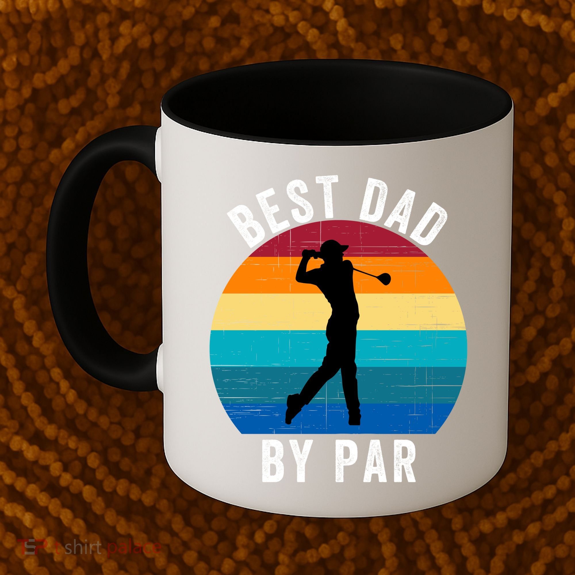 Best Dad By Par For Golf Dad Funny Father’S Day Dad Jokes Golfer Dad Funny Dad Coffee Mug