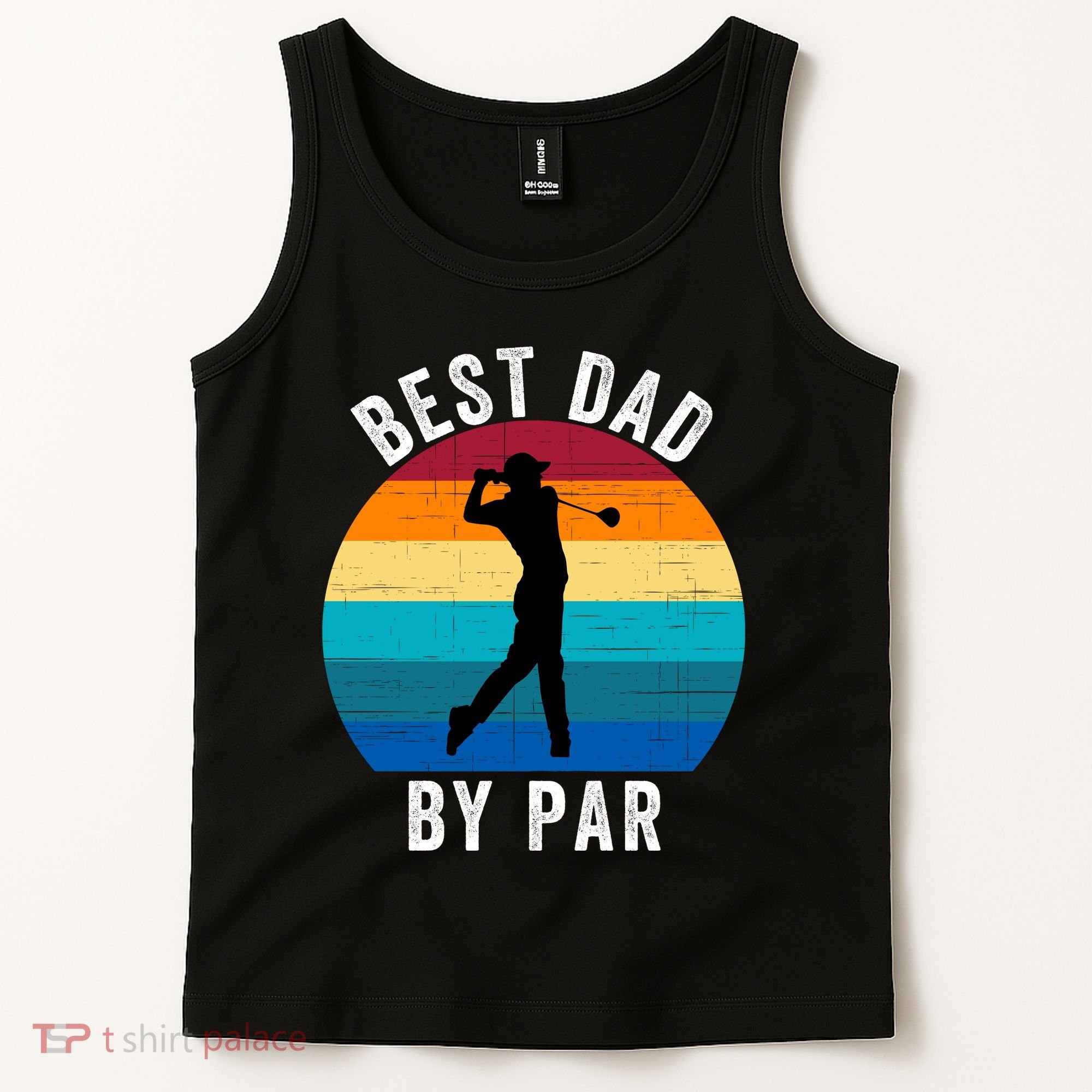 Best Dad By Par For Golf Dad Funny Father’S Day Dad Jokes Golfer Dad Funny Dad Tank Top