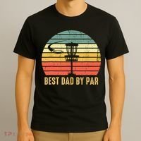 Best Dad By Par Funny Disc Golf Gifts Vintage Fathers Day T-Shirt thumb 3