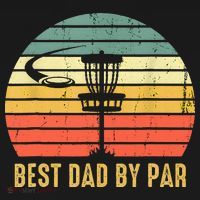 Best Dad By Par Funny Disc Golf Gifts Vintage Fathers Day T-Shirt thumb 7