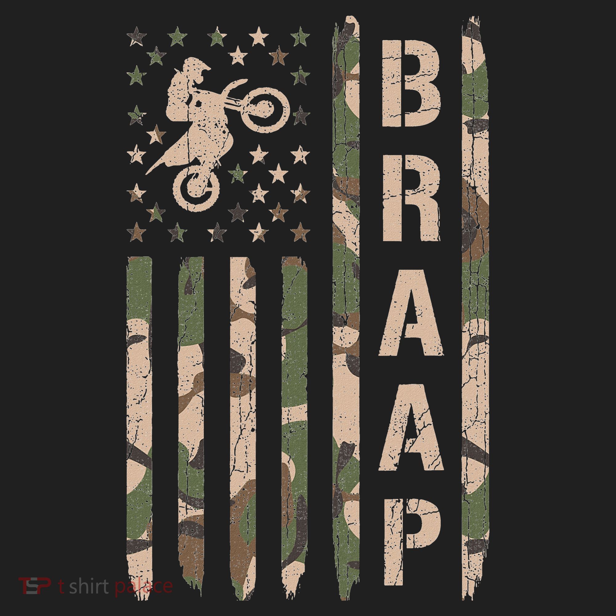 Braap Dirt Bike Camo Motocross Racing Supercross Gift Comfort Colors Boxy T-Shirt