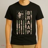 Braap Dirt Bike Camo Motocross Racing Supercross Gift T-Shirt thumb 3