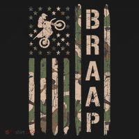 Braap Dirt Bike Camo Motocross Racing Supercross Gift Mousepad thumb 1