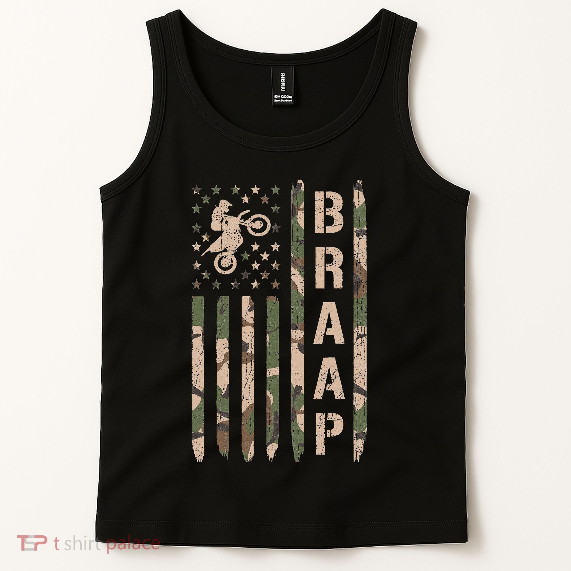 Braap Dirt Bike Camo Motocross Racing Supercross Gift Tank Top
