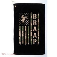 Braap Dirt Bike Camo Motocross Racing Supercross Gift Golf Towel thumb 0