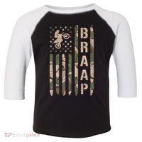 Braap Dirt Bike Camo Motocross Racing Supercross Gift Toddler Fine Jersey T-Shirt thumb 0