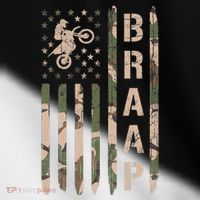 Braap Dirt Bike Camo Motocross Racing Supercross Gift Toddler Fine Jersey T-Shirt thumb 2
