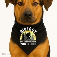 Bigfoot Doesn't Believe In You Either Distressed USA-Made Doggie Bandana thumb 1