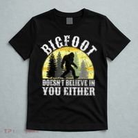 Bigfoot Doesn't Believe In You Either Distressed T-Shirt thumb 5